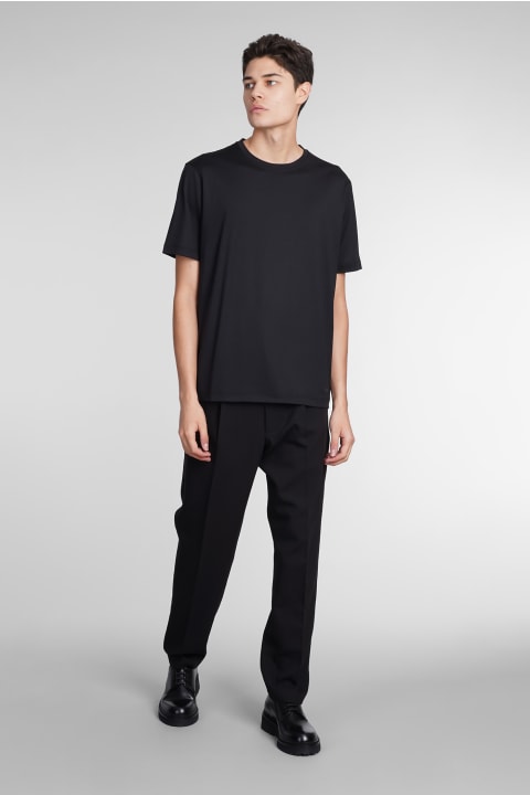 Emporio Armani Topwear for Men Emporio Armani T-shirt In Black Silk