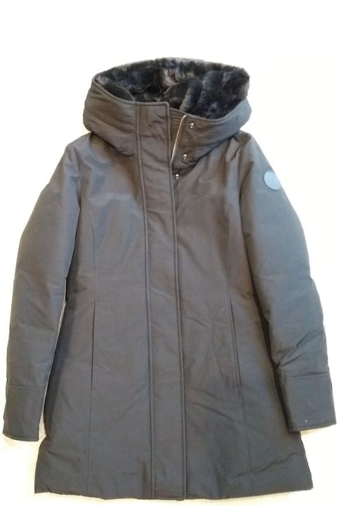 ウィメンズ Woolrichのコート＆ジャケット Woolrich Logo Patch Long-sleeved Coat