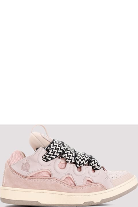 Lanvin Leather Curb Sneakers