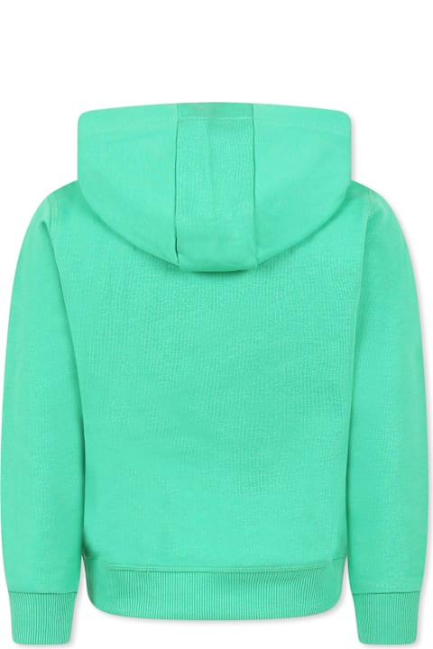 Hugo Boss Sweaters & Sweatshirts for Boys Hugo Boss Green Sweatshirt For Boy With Logo