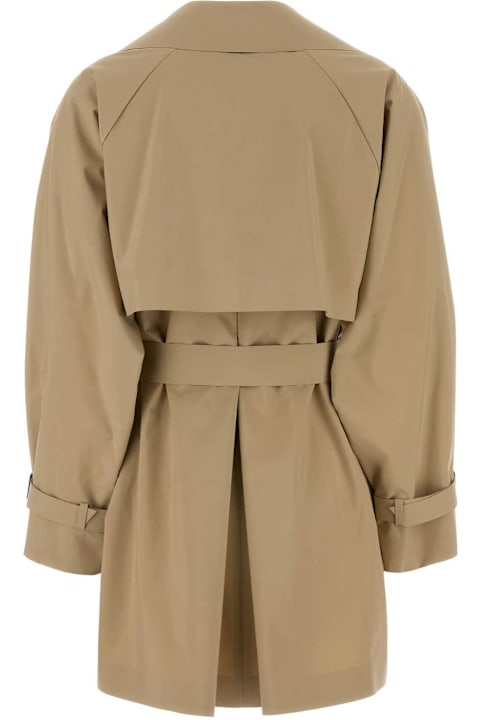 Weekend Max Mara for Men Weekend Max Mara Beige Cotton Dovatta Trench Coat