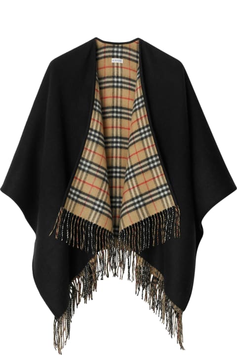 Burberry Sweaters for Women Burberry Fringed-edge Reversible Scarf