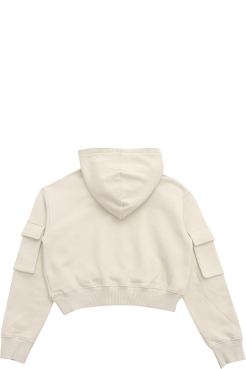 أدوات منزلية Off-White Cargo Hoodie Crop Light Grey - Silver