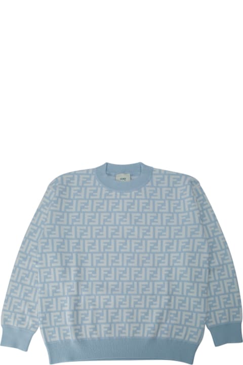 Fendi Sweaters & Sweatshirts for Boys Fendi Pullover Ff Piquet Knit