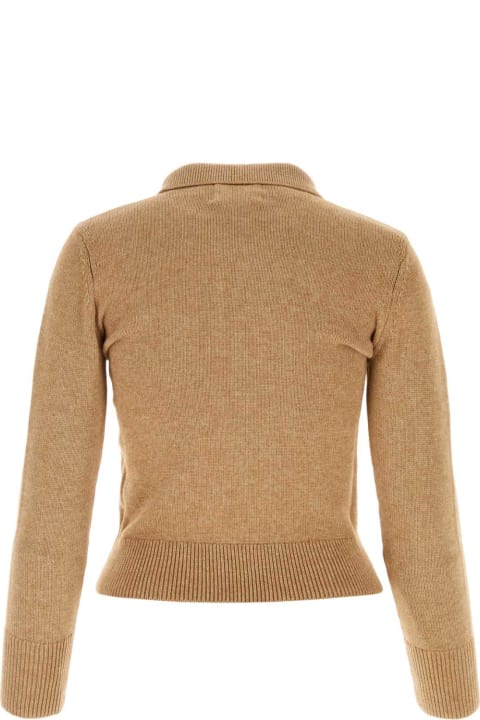 أدوات منزلية Marant Étoile Melange Biscuit Cotton Blend Nola Polo Shirt