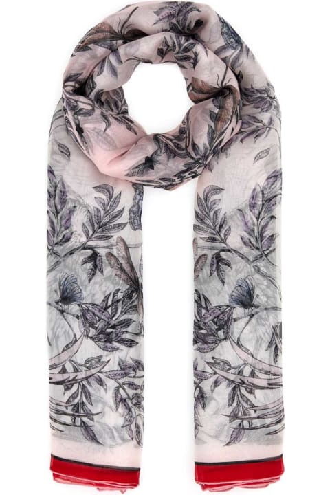 ウィメンズ Alexander McQueenのスカーフ＆ストール Alexander McQueen Printed Silk Foulard