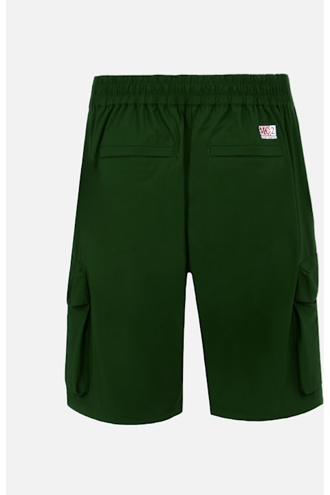 Homeware MC2 Saint Barth Military Green Technic Fabric Bermuda Shorts Deck