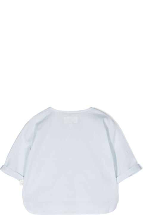 Shirts for Baby Boys Teddy & Minou Light Blue Shirt
