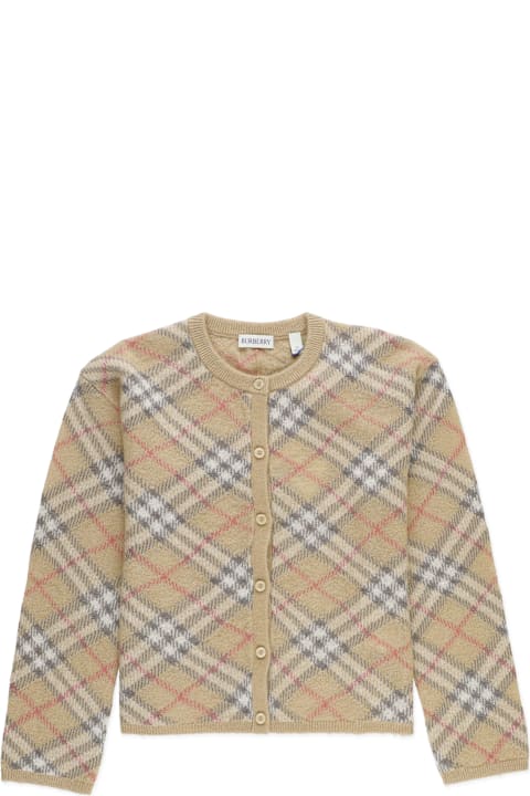Burberry سترات وبلوزات ثقيلة لـ بنات Burberry Bethane Cardigan