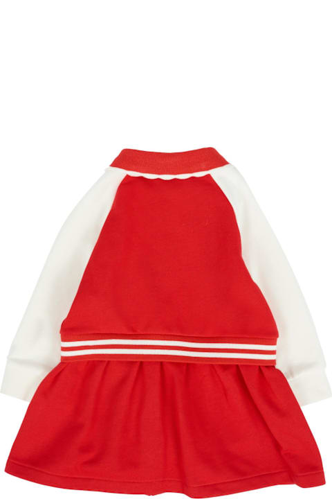 أدوات منزلية Fendi Red Dress For Baby Girl With Logo