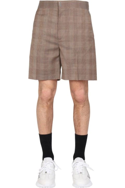 Givenchy Pants for Men Givenchy Prince Of Wales Pattern Bermuda Shorts