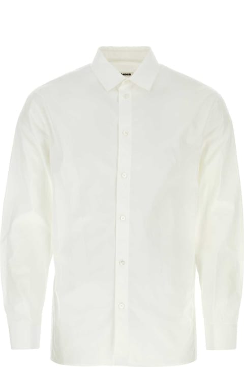 Shirts for Men Jil Sander White Poplin Shirt