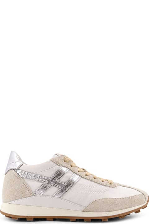 Hogan Nylon And Suede Sneakers