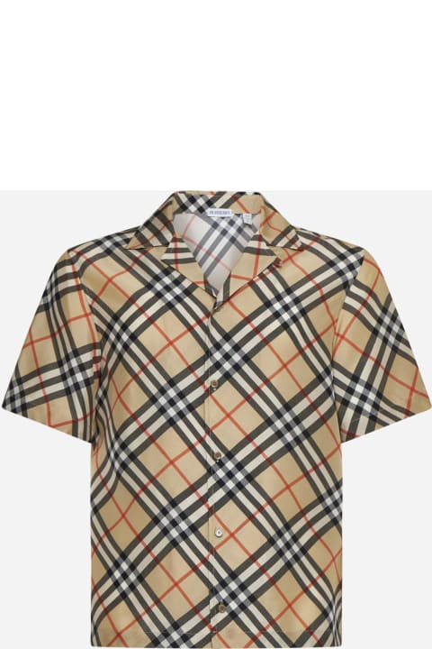Homeware Burberry Check Silk Shirt
