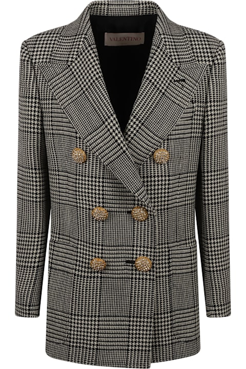 Homeware Valentino Garavani Houndstooth Wool Blazer
