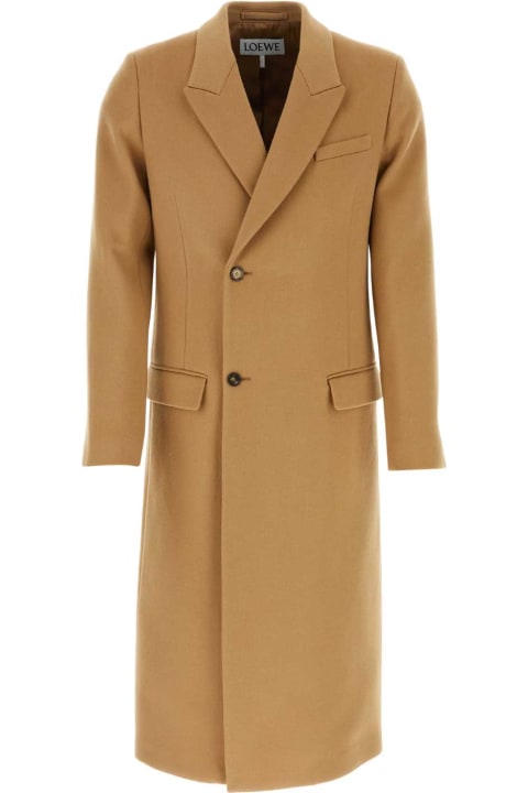 メンズ Loeweのコート＆ジャケット Loewe Beige Wool Coat