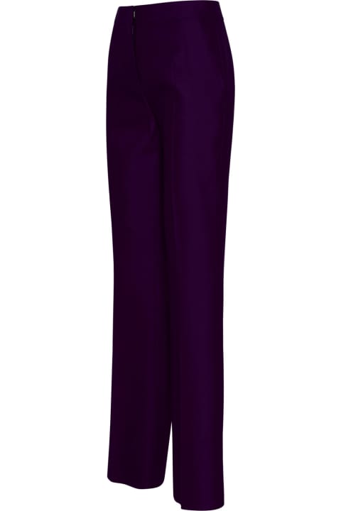 Homeware Max Mara Purple Wool Blend Zelia Pants