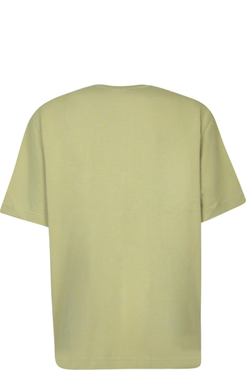 آخر صيحات الموضة من القسم الرجالي Maison Kitsuné Bold Fox Head Beige T-shirt