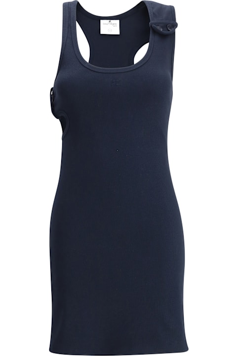 Homeware Courrèges 90s Rib Midi Dress