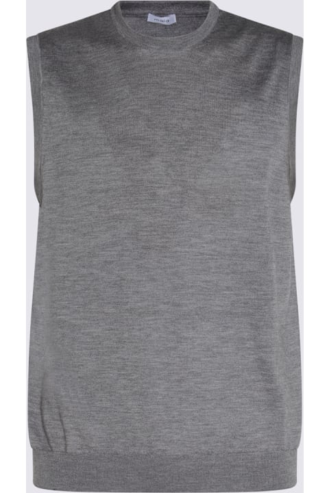 Sweaters for Men Malo Grey Cashmere Knitwear