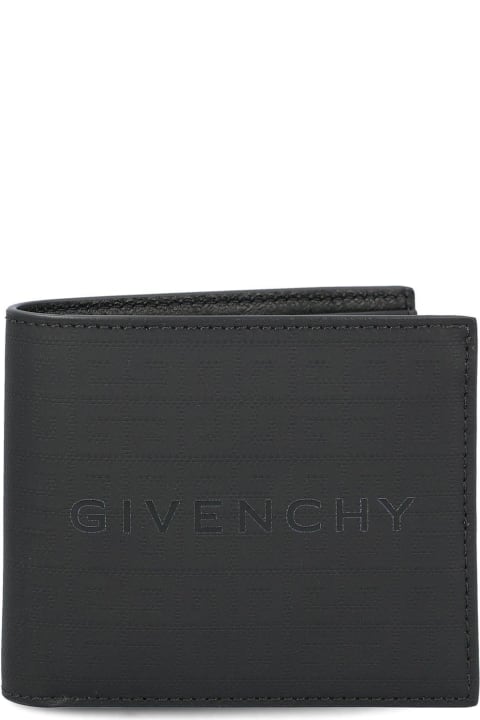 メンズ Givenchyの財布 Givenchy Allover 4g Pattern Bifold Wallet