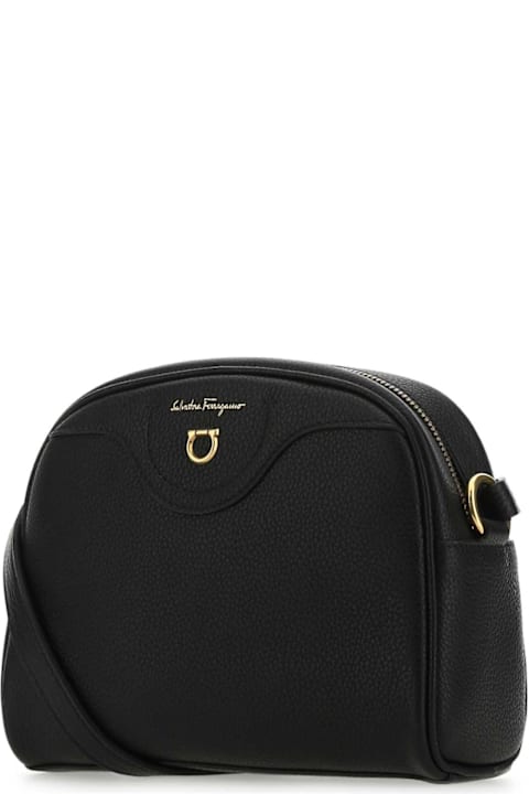 Ferragamo Bags for Women Ferragamo Black Leather Crossbody Bag