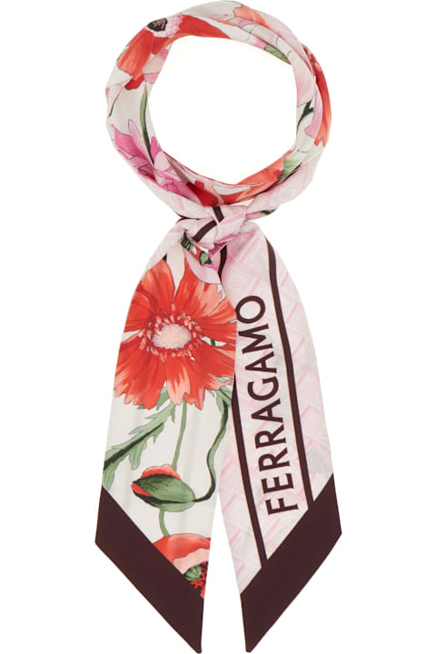Ferragamo Scarves & Wraps for Women Ferragamo Printed Silk Foulard