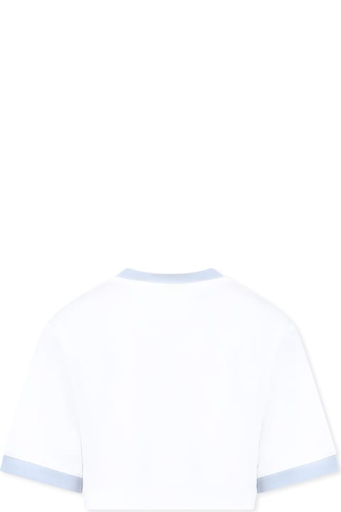 أدوات منزلية Barrow White T-shirt For Girl With Smiley