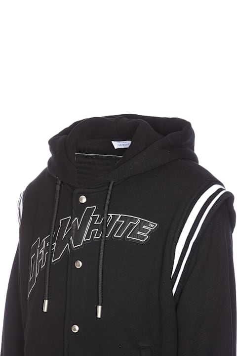 Off-White Fleece 00 Varsity Hoodie | italist