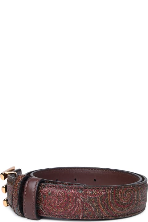 Etro Belts for Women Etro Brown Leather Belt