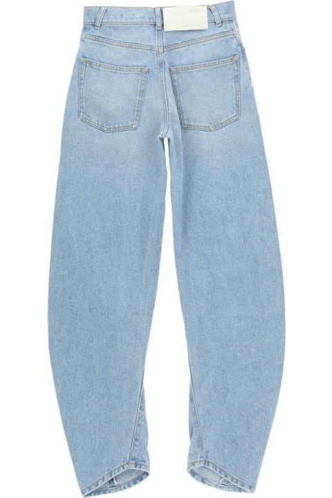 Off-White for Women Off-White Banana Logo Patch Tapered Jeans