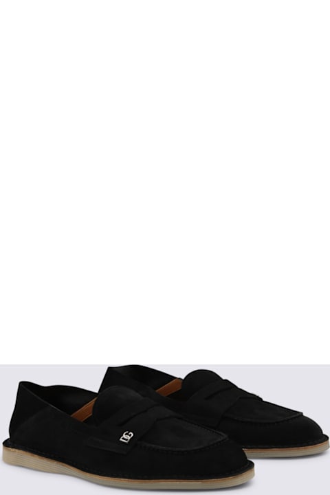 Homeware Dolce & Gabbana Black Leather Loafers