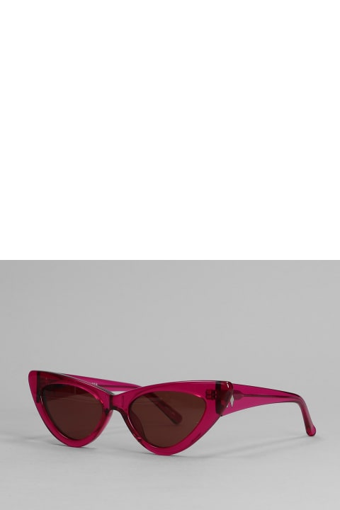Accessories for Women The Attico Sunglasses In Red Acetate