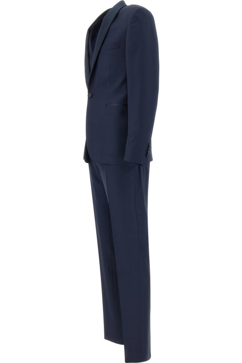 メンズ新着アイテム Tagliatore Fresh Wool Three-piece Formal Suit