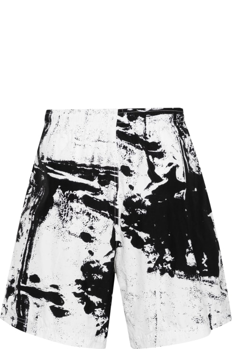 Swimwear for Men Alexander McQueen Abstract Print Swim Shorts