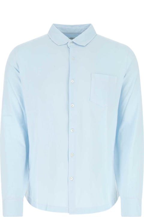 Hartford Shirts for Men Hartford Light-blue Cotton Shirt