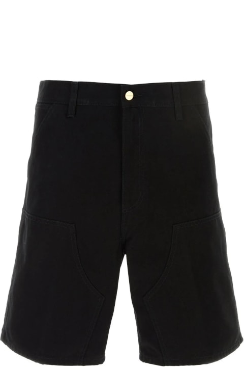 Carhartt Pants for Men Carhartt Black Cotton Double Knee Short