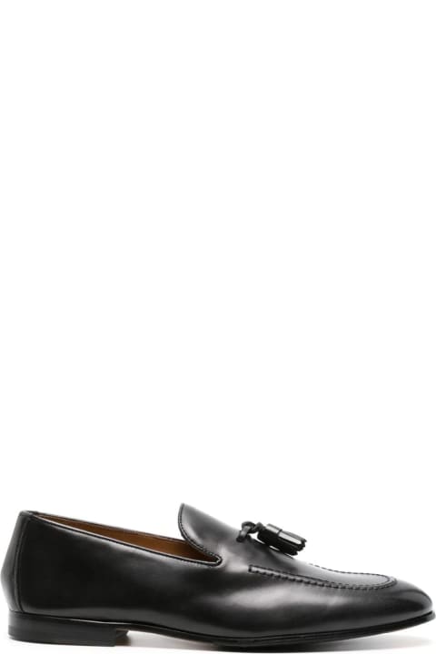 Doucal's Loafers & Boat Shoes for Men Doucal's Black Calf Leather Loafers