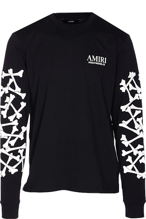 AMIRI Bones Stacked Long Sleeves T-shirt | italist
