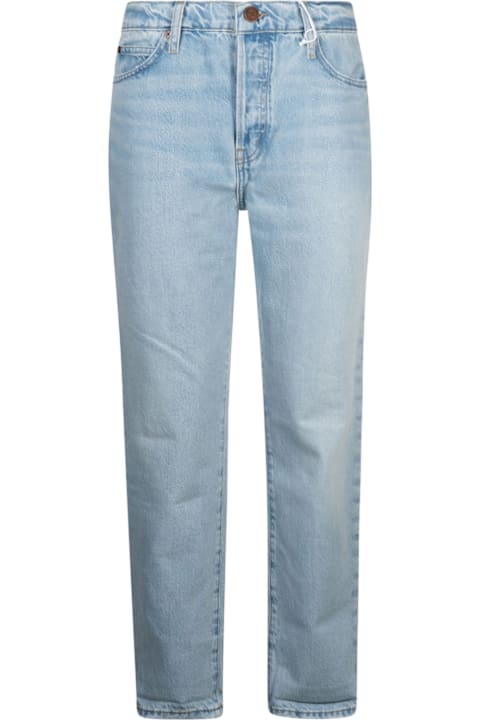 Frame الملابس لـ السيدات Frame Buttoned Straight Jeans