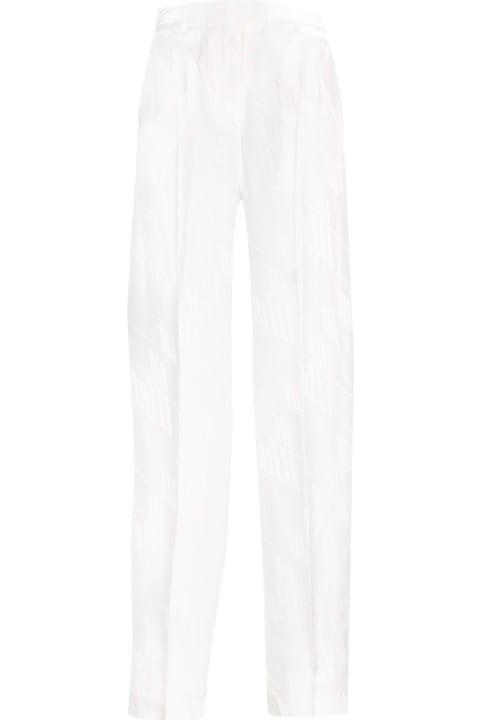 Clothing for Women The Attico Straight Leg Pleated Trousers