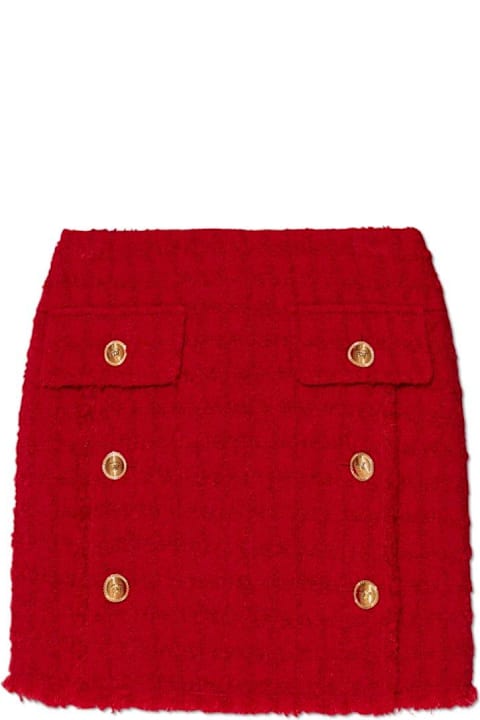 Homeware Versace Heritage Mid-rise Tweed Mini Skirt