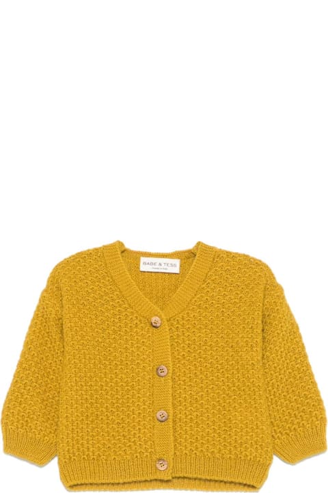 Babe & Tess لـ Kids Babe & Tess Yellow Cardigan Baby Girl