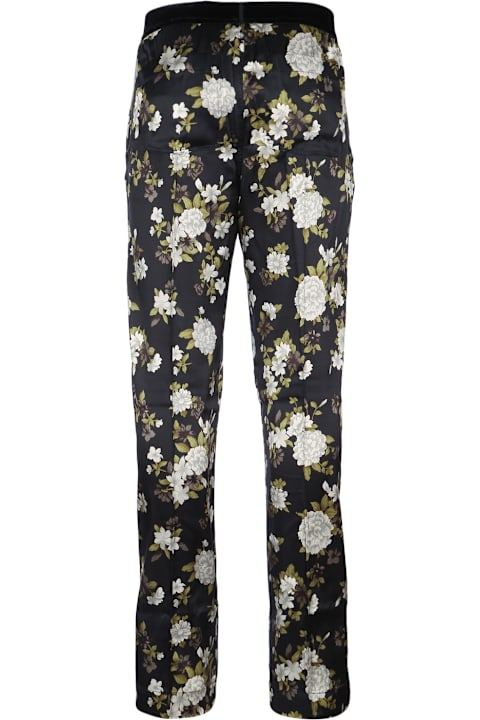 Tom Ford لـ Kids Tom Ford Hendrix Floral On Stretch Silk Satin Pj Pants