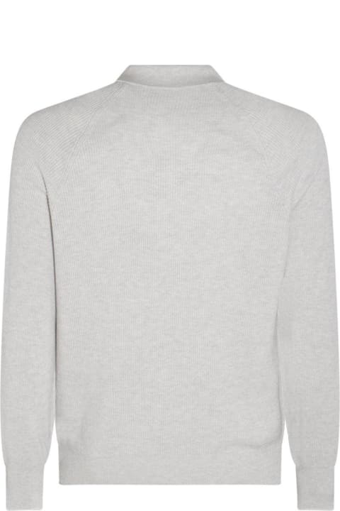 Brunello Cucinelli for Men Brunello Cucinelli Long-sleeved Knitted Polo Shirt