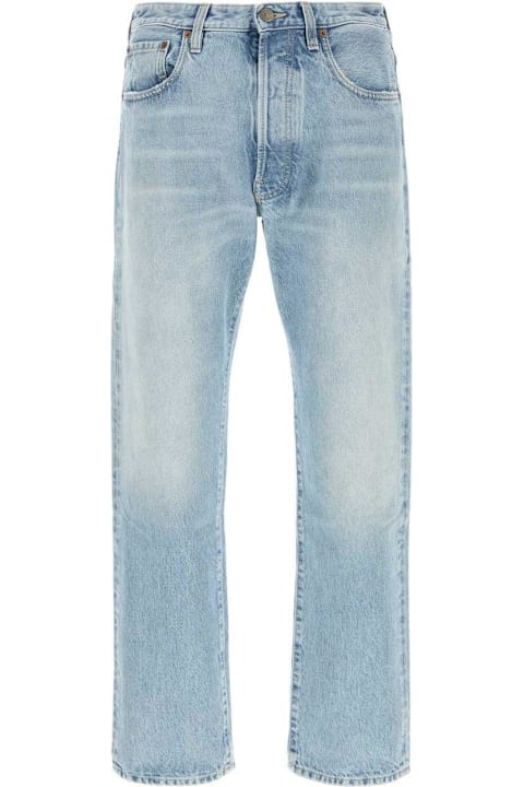 Homeware Valentino Garavani Logo Patch Straight Leg Jeans
