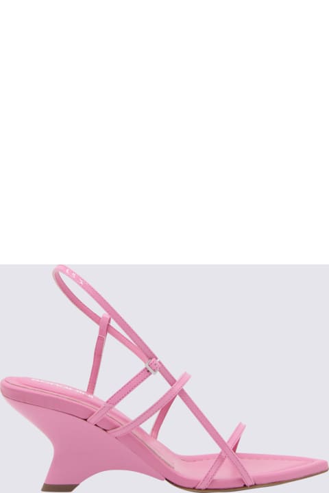 ウィメンズ GIA BORGHINIのハイヒール GIA BORGHINI Pink Leather 26 Sandals