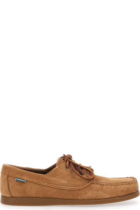 Homeware Sebago 'askook' Beige Loafers With Patch Logo On The Side And Tone-on-tone Stitching In Suede Man