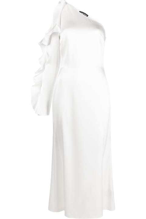 Homeware David Koma Ruffle Detail One Shoulder Midi Dress