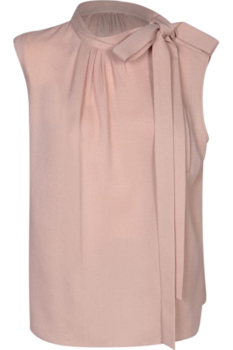 Givenchy Topwear for Women Givenchy Monogram Lavalliã¨re Pink Blouse